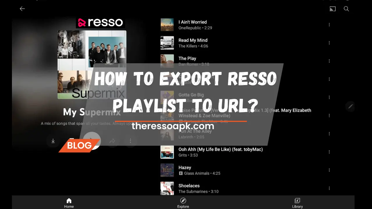 How to Export Resso Playlist to URL