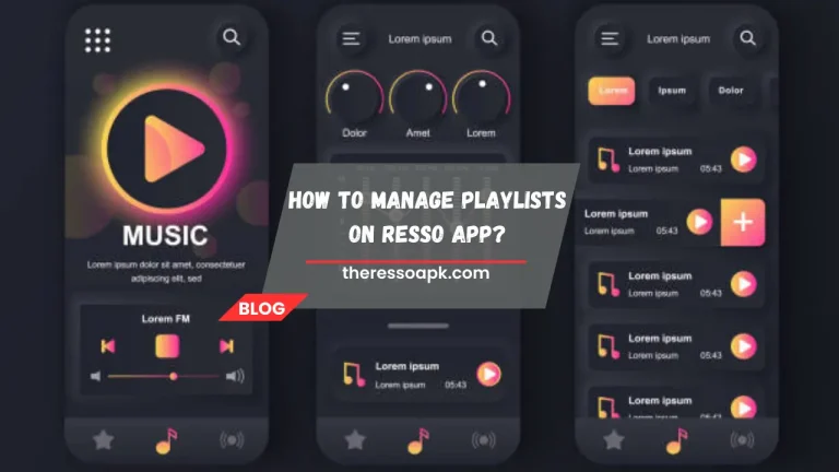 Manage Playlists on Resso Apk