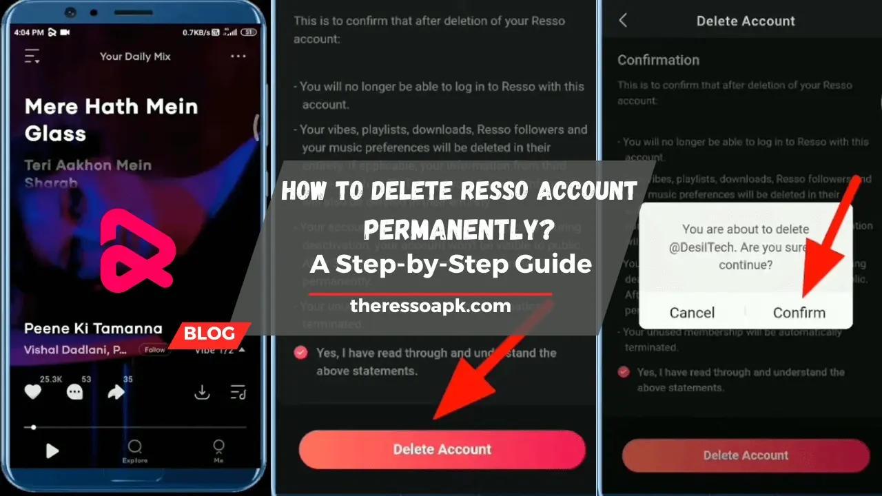 How to Delete Resso Account Permanently