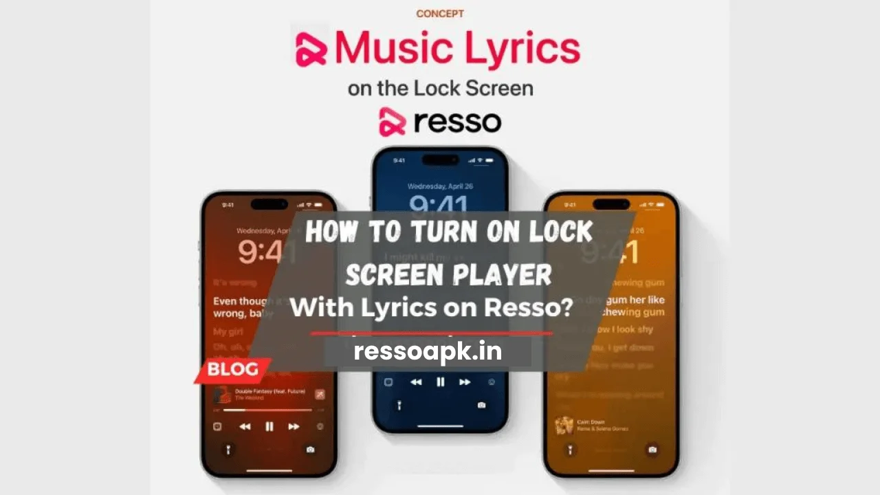 How to Turn On the Lock Screen Player With or Without Lyrics on Resso in 2024